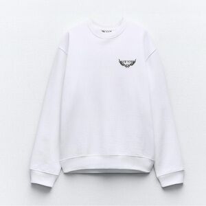 ZARA TEXT PRINT SWEATSHIRT